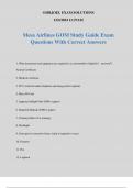 Mesa Airlines GOM Study Guide Exam Questions With Correct Answers