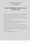 Metro-North Railroad Conductor Trainee Test Prep Guide