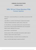 MHA 702 test 2 Exam Questions With Correct Answers