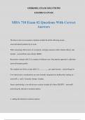 MHA 710 Exam #2 Questions With Correct Answers