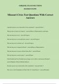 Missouri Civics Test Questions With Correct Answers