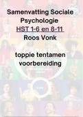 Sociale Psychologie samenvatting Roos Vonk, HST 1 tm 6, 8 tm 11, snel lezen versie 2024