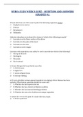 NURS 6512N WEEK 4,7,8 &10 QUIZ  QUESTION AND ANSWERS