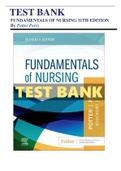 Test Bank For Fundamentals of Nursing 11th Edition Potter Perry ISBN: 978-0323810340 |Chapter 1-50 | Complete Guide Newest Version 2022