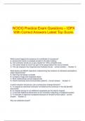   NCIDQ Practice Exam Questions – IDPX With Correct Answers Latest Top Score.