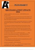 RBS Exam Questions And Answers Latest Update 2024.