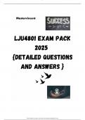 LJU4801 EXAM PACK 2025  {DETAILED QUESTIONS AND ANSWERS }