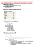 ATHABASCA UNIVERSITY BIOL 235 MIDTERM 2 VERSION AEXAM STUDY GUIDE SOLUTION.