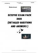 ECS3702 EXAM PACK 2025  {DETAILED QUESTIONS AND ANSWERS }