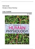 Test Bank for Principles of Human Physiology, 6th Edition (Stanfield, 2016), All Chapters 2024-2025.