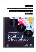 TEST BANK For Guyton and Hall Textbook of Medical Physiology, 14th Edition by John E. Hall; Michael E. Hall, Verified Chapters 1 - 86, Complete Newest Version