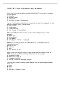 CGS1060 Exam 1 Questions And Answers