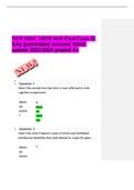 NUR MISC NRNP 6635 Final Exam Q &As guaranteed success latest update 2023/2024 graded A+