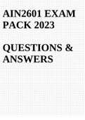 AIN2601 Exam PACK 2023