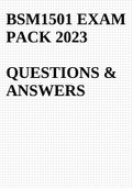 BSM1501 Exam PACK 2023