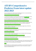 ATI RN Comprehensive Predictor Exam latest update 2022-2023