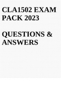 CLA1502 Exam PACK 2023