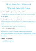 NR 110 (Latest 2023 / 2024) exam 1 NEW Study Guide 100% Correct