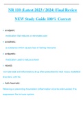 NR 110 (Latest 2023 / 2024) Final Review NEW Study Guide 100% Correct