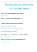 NRS 110 (Latest 2023 / 2024 ) Exam 5  NEW Q&A 100% Correct