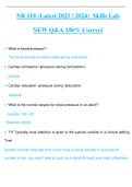 NR 110 ( MEGA BUNDLE ) (Latest 2023 - 2024) 27 Exams Set |  Skills Lab, Pharmacology, Anxiety, Nursing Process, UNIT 1 - 10, Oxygenation, Nutrition, Lecture Exam, Final Exam, Exam 1-5 |TEST BANK| | A  Rated Guide | New Full Exam Actual