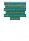 Solution Manual for Data Structures and Algorithms in Java 6th edition by Michael T. Goodrich || A+ GRADED