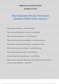 Macromolecules Pre-test Assessment Questions With Correct Answers