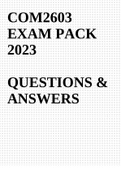 C0M2603 EXAM PACK 2023