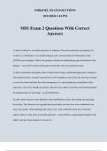 MS1 Exam 2 Questions With Correct Answers