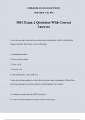 MS1 Exam 2 Questions With Correct Answers