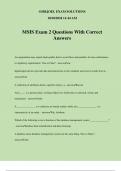 MSIS Exam 2 Questions With Correct Answers