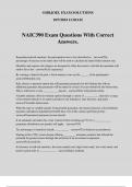 NAIC390 Exam Questions With Correct Answers.