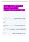 UWF EDF 6223 Module 7  Guided Notes 100%  CORRECT ANSWERS 2023