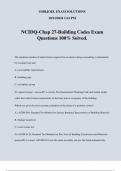 NCIDQ-Chap 27-Building Codes Exam Questions 100% Solved.