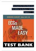 ECGs Made Easy, 7th Edition TEST BANK by Barbara J Aehlert, Verified Chapters 1 - 10, Complete Newest Version