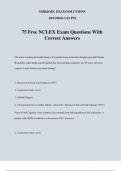 75 Free NCLEX Exam Questions With Correct Answers