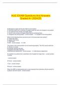  HUC EXAM Questions And Answers Graded A+ 2024/25.