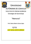 ENSAYO DE LA MEMORIA