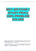 MGT-420 (EXAM 1 - GCU) ALL  EXAMS BUNDLE