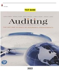 Test Bank for Auditing-The Art and Science of Assurance Engagements, 14ce.by Alvin Arens, Randal Elder, Mark Beasley, Chris Hogan & Joanne Jones.ALL Chapters 1-20|578 pages| included and updated 