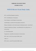 NMTCB Review Exam Study Guide