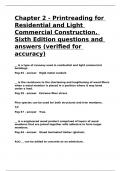 Chapter 2 - Printreading for Residential and Light Commercial Construction. Sixth Edition questions and answers