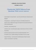 Chamberlain NR599 Midterm Exam Questions With Correct Answers