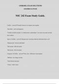 NSC 242 Exam Study Guide