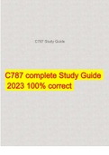 C787 complete Study Guide  2023 100% correct 