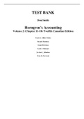 Horngren's Accounting (Volume 2) 12th Canadian Edition By Miller-Nobles, Mattison, Ella Mae Matsumura, Mowbray, Meissner, Jo-Ann Johnston (Test Bank)