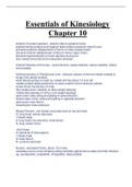 Essentials of Kinesiology  Chapter 10