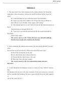 HESI Exit V2 Questions and Answers