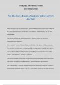 Nu 412 test 3 Exam Questions With Correct Answers