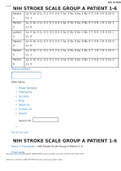  NIH STROKE SCALE GROUP A PATIENT 1-6'